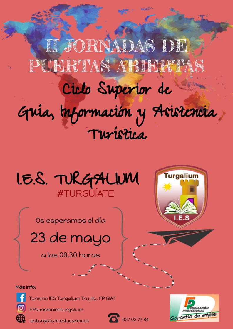 Cartel II JORNADA PUERTAS ABIERTAS CICLO GIAT IES TURGALIUM
